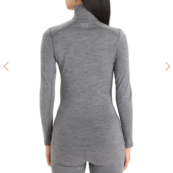 ICEBREAKER Women's Merino 200 Oasis Long Sleeve Half Zip Thermal Top - Picture 2 of 8